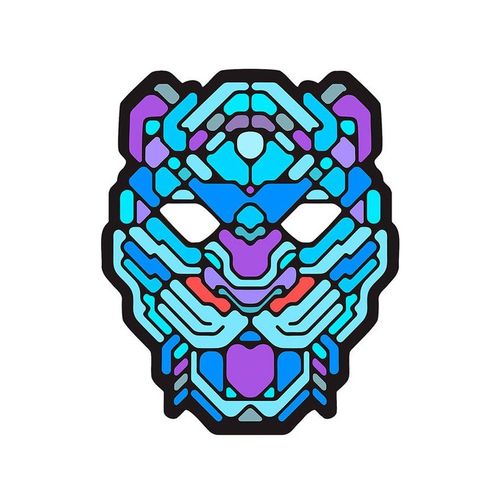 Masque De Léopard Lumineuse Led (Taille Unique)