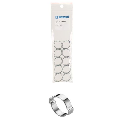 Collier à oreilles PREVOST Standard - Acier traité - Sachet de 10 - Ø11 à 13 mm - 1113P