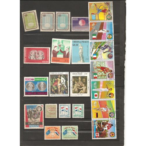 Lot De 67 Timbres Neufs Et Obliteres