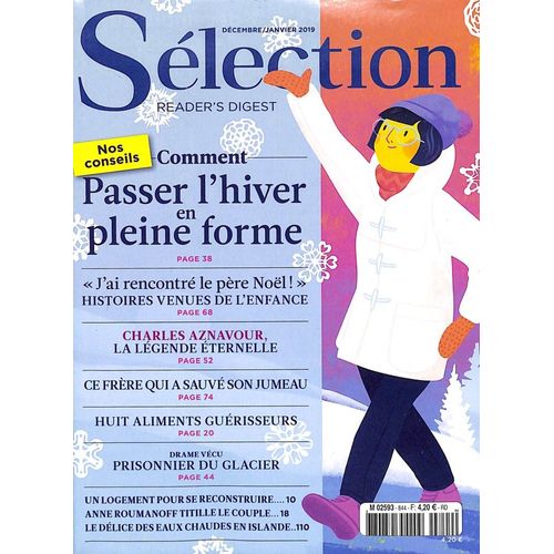 Selection Reader S Digest N°844 : Charles Aznavour - 8 Aliments Guerisseurs - Pere Noel