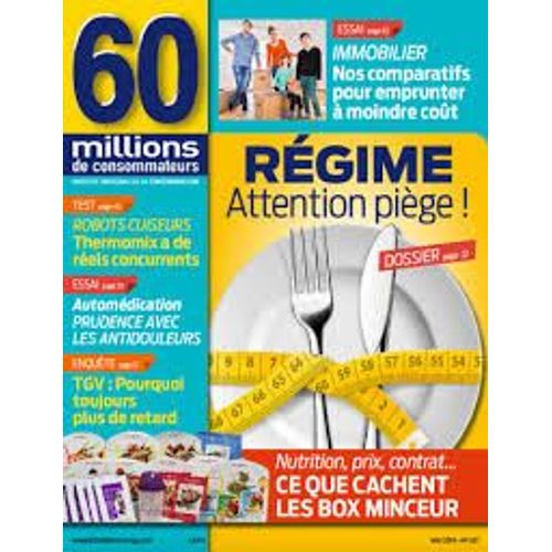 60 Millions De Consommateurs N°537 : Regime - Robots Cuiseurs - Automedication