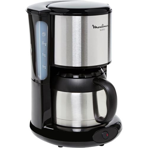 Moulinex Subito FT360811 - Cafetière - 12 tasses - noir/inox