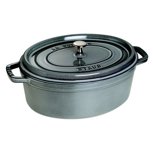 Cocotte Ovale Staub Ø 37 Gris Graphite