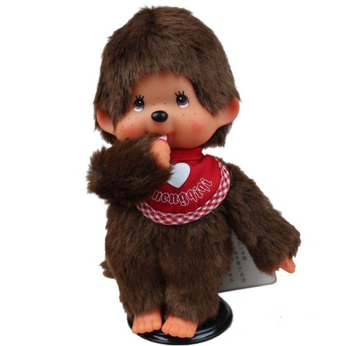 Monchhichi - Peluche - Garçon Rouge - 20 Cm