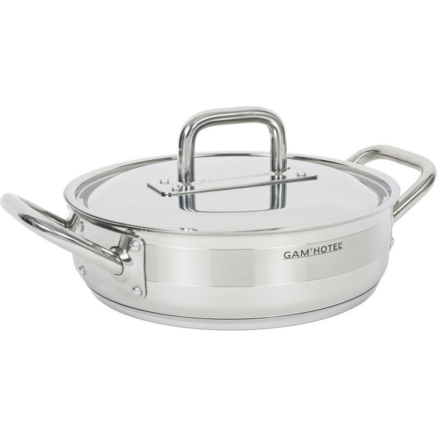 Sautoir Gam Hotel 42 cm en inox 18/8 Qualité Pro