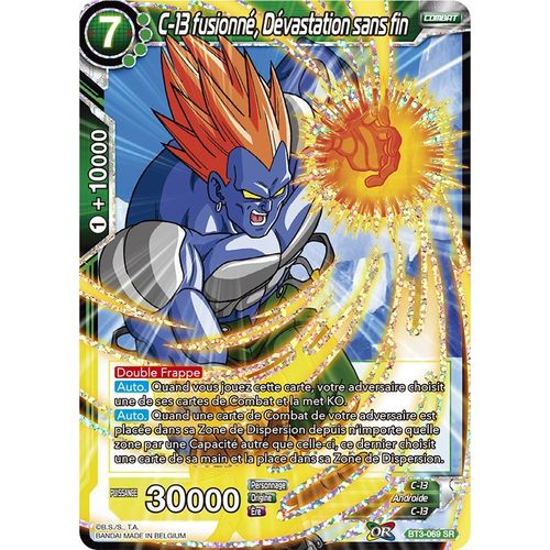 Dragon Ball Super - Bt3-069 - C-13 Fusionné, Dévastation Sans Fin - Super Rare