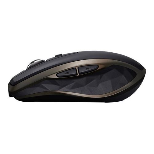 Logitech MX Anywhere 2 - Souris - laser - 6 boutons - sans fil - Bluetooth, 2.4 GHz - récepteur sans fil USB - bleu marine