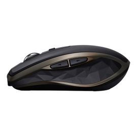 Logitech MX Anywhere 2 - Souris - laser - 6 boutons - sans fil - Bluetooth, 2.4 GHz - récepteur sans fil USB - bleu marine