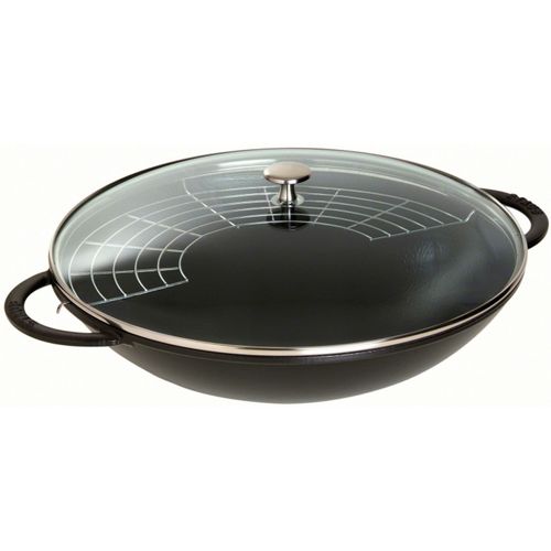 Wok Staub Wok Noir Diam 37 Cm