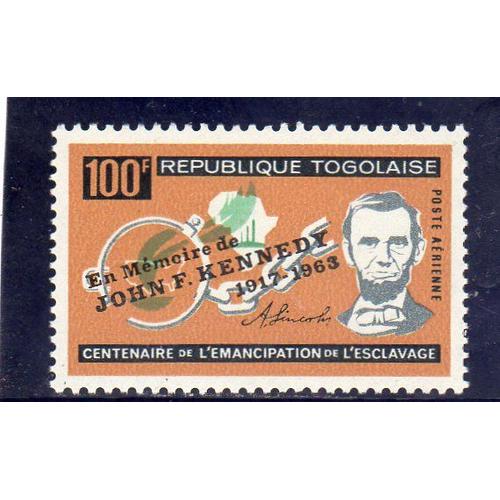 Timbre De Poste Aérienne Du Togo (Mort Du Président Kennedy)