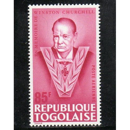 Timbre De Poste Aérienne Du Togo (Mort De Sir Winston Churchill)