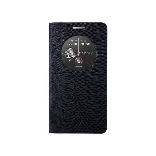 Etui A Rabat Samsung Galaxy A5 A500 (2015) Quick Circle View Noir Eco-Cuir (Pu)