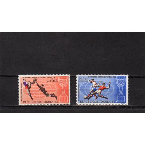 Timbres De Poste Aérienne Du Togo (Coupe Du Monde De Football)