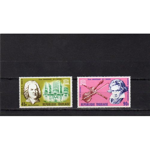 Timbres De Poste Aérienne Du Togo (20ème Anniversaire De LU.N.E.S.C.O.)