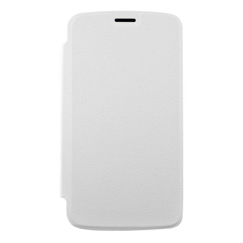 Etui Folio A Rabat Samsung Galaxy S5 Blanc Cassé Eco-Cuir (Pu)