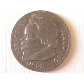 Piece Beethoven Bonn 50 Pfennig 1920