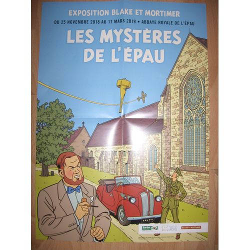 Affiche Van Dongen Berserik Exposition Blake Et Mortimer Abbaye De L'epau 2018 (La Vallée Des Immortels