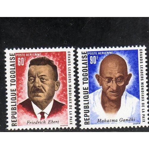 Timbres De Poste Aérienne Du Togo (Grands Leaders Mondiaux De La Paix)