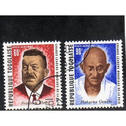 Timbres De Poste Aérienne Du Togo (Grands Leaders Mondiaux De La Paix)