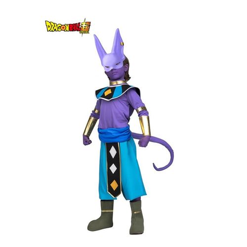 Déguisement De Beerus Dragon Ball Avec Masque Et Maquillage Pour Garçon (Taille 13-14a)
