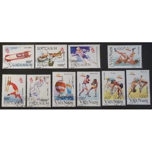 Vietnam Oblitéré Lot De 10 Timbres De 1991 Jeux Olympiques