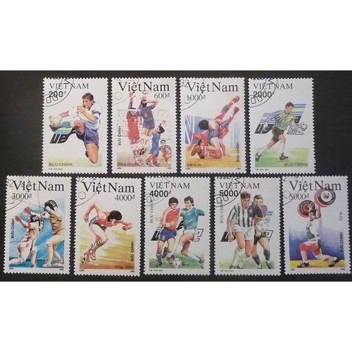 Vietnam Oblitéré Lot De 9 Timbres De 1992 Sports Divers