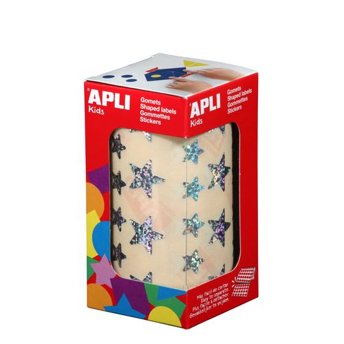 Gommettes Rouleau Étoile Holographique X 2 360 - Apli Agipa