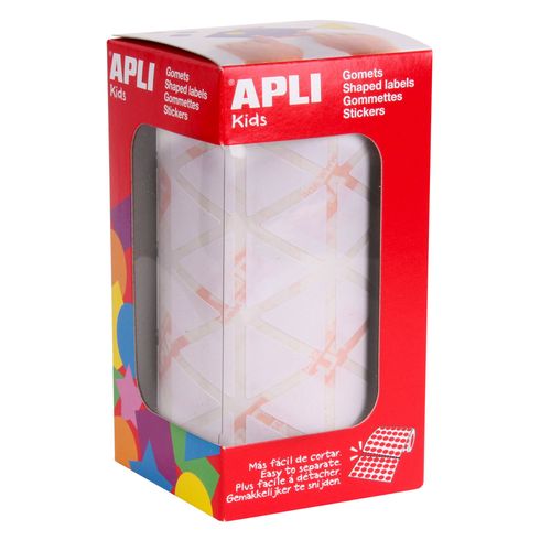 Gommettes Rouleau Triangle 20 Mm Blanc X 2 832 - Apli Agipa