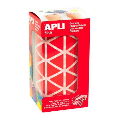 Gommettes Rouleau Triangle 20 Mm Rouge X 2 832 - Apli Agipa