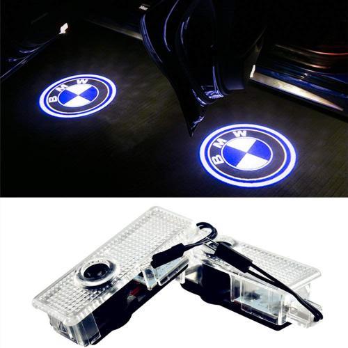 Bmw 2 Pièces Voiture Porte Lumières Led 3d - Lumière D'entrée D'éclairage Bienvenue - Projecteur Lampe Logo Lumière