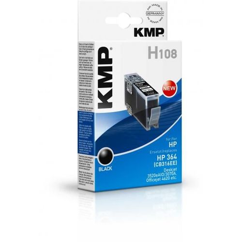 KMP H108 ink cartridge black compatible with HP CB 316 EE