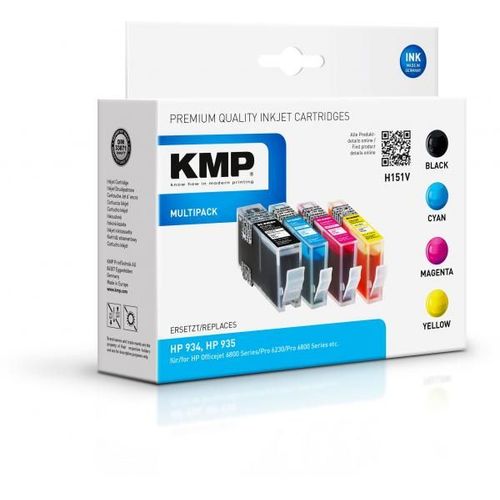 KMP Ink set remplace HP 934, 935 compatible noir, cyan, mag