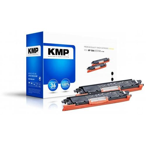Toner HP Doppelpack HP komp. CE310A/HP126A black KMP