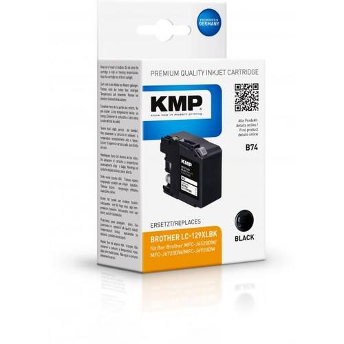 KMP Encre remplace Brother LC-129XLBK compatible noir