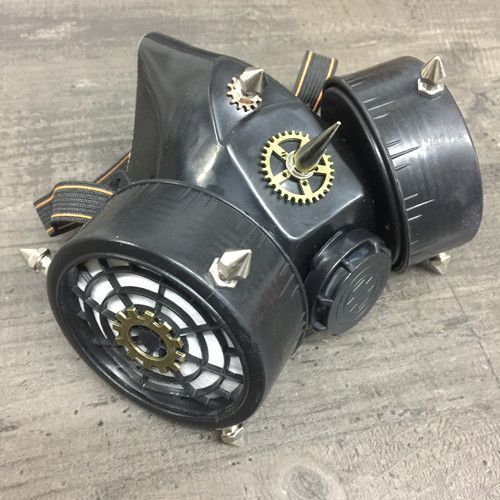 Masque À Gaz Steampunk Cyber-Gothique Pics Antivirus Cosplay Post Apocalyptique Militaire Airsoft Protection Bouche Nez Caoutchouc. Accessoire Déguisement