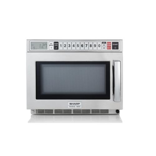 Sharp - Micro-ondes pro à onduleur 19l inox 14 niveaux de puissance 30 préréglages programmables s6192ae