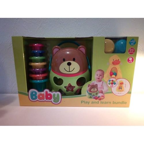 Jeu D'eveil - Jeu De Forme - Set Complet Pour Jouer Et Apprendre 23 Pièces