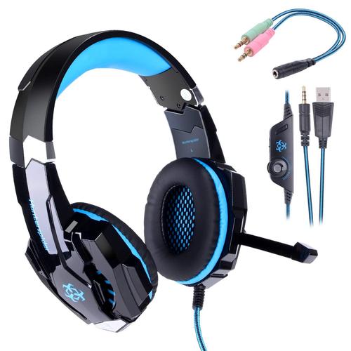 Casque Gamer LESHP Micro Casque PS4 Gaming, Anti-Bruit,Casque Gaming pour PC PS4 Xbox et Switch