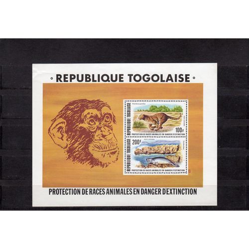 Bloc-Feuillet Du Togo (Protection Des Espèces Animales En Danger DExtinction)