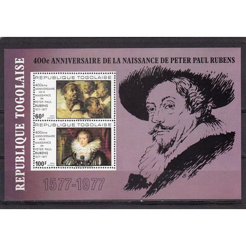 Bloc-Feuillet Du Togo (400ème Anniversaire De La Naissance De Rubens)
