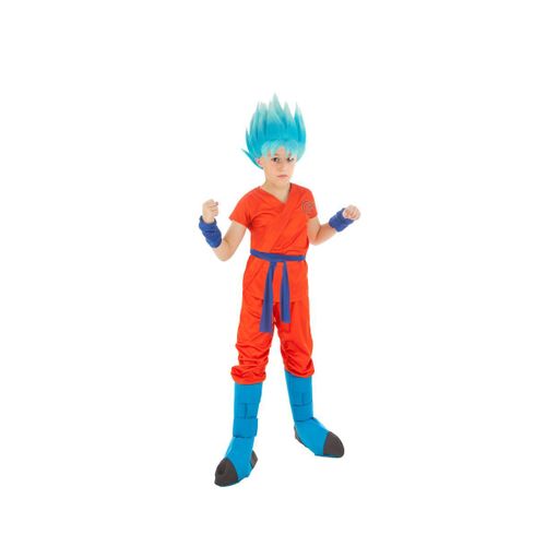Déguisement Sangoku Super Saiyan Blue Enfant Licence Officielle Dragon Ball Super - Orange - 152 Cm