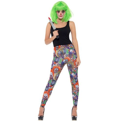 Leggings De Clown Térrifiants Pour Femme (Taille Xs)