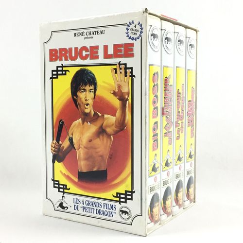 Bruce Lee / Big Boss - La Fureur De Vaincre - La Fureur Du Dragon - Le Jeu De La Mort (Coffret 4 Vhs) Cassette Vidéo - Collection 25ème Anniversaire - Les 4 Grands Films Du Petit Dragon