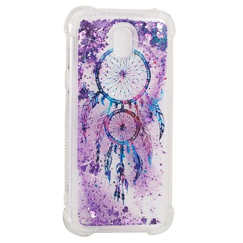 Coque Souple Galaxy J5-2017 Dreamcatcher Violet Strass Paillettes