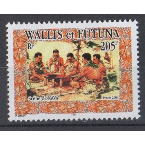 Timbre France Wallis Et Futuna 2004 Yvert Et Tellier N°617 Scène De Kava Neuf** Gomme Intacte