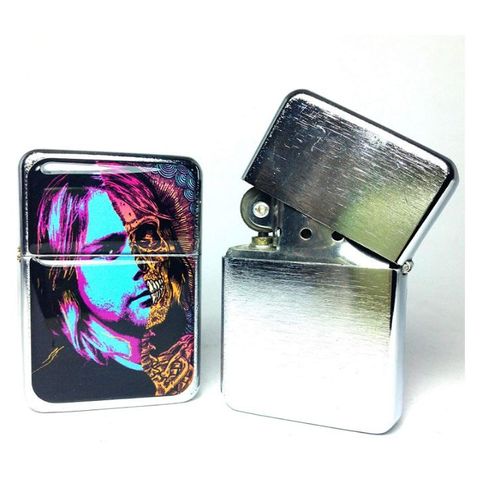 Music Legend Collection Briquet Tristar Mod Huile Neutre. Argent  Kurt Kobain