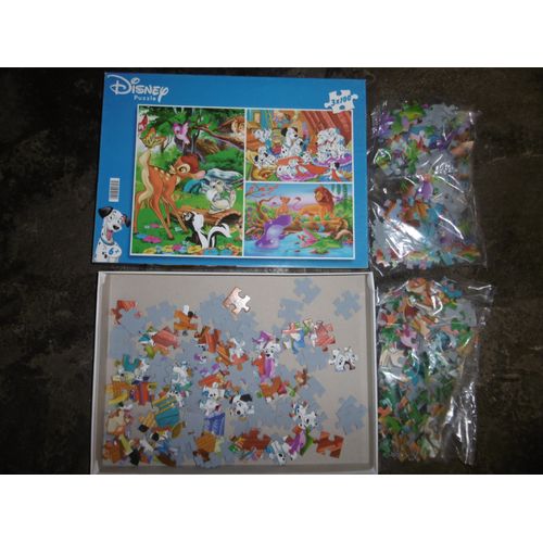 Puzzle Disney 3x100 Bambi, Roi Lion Et 101 Dalmatiens