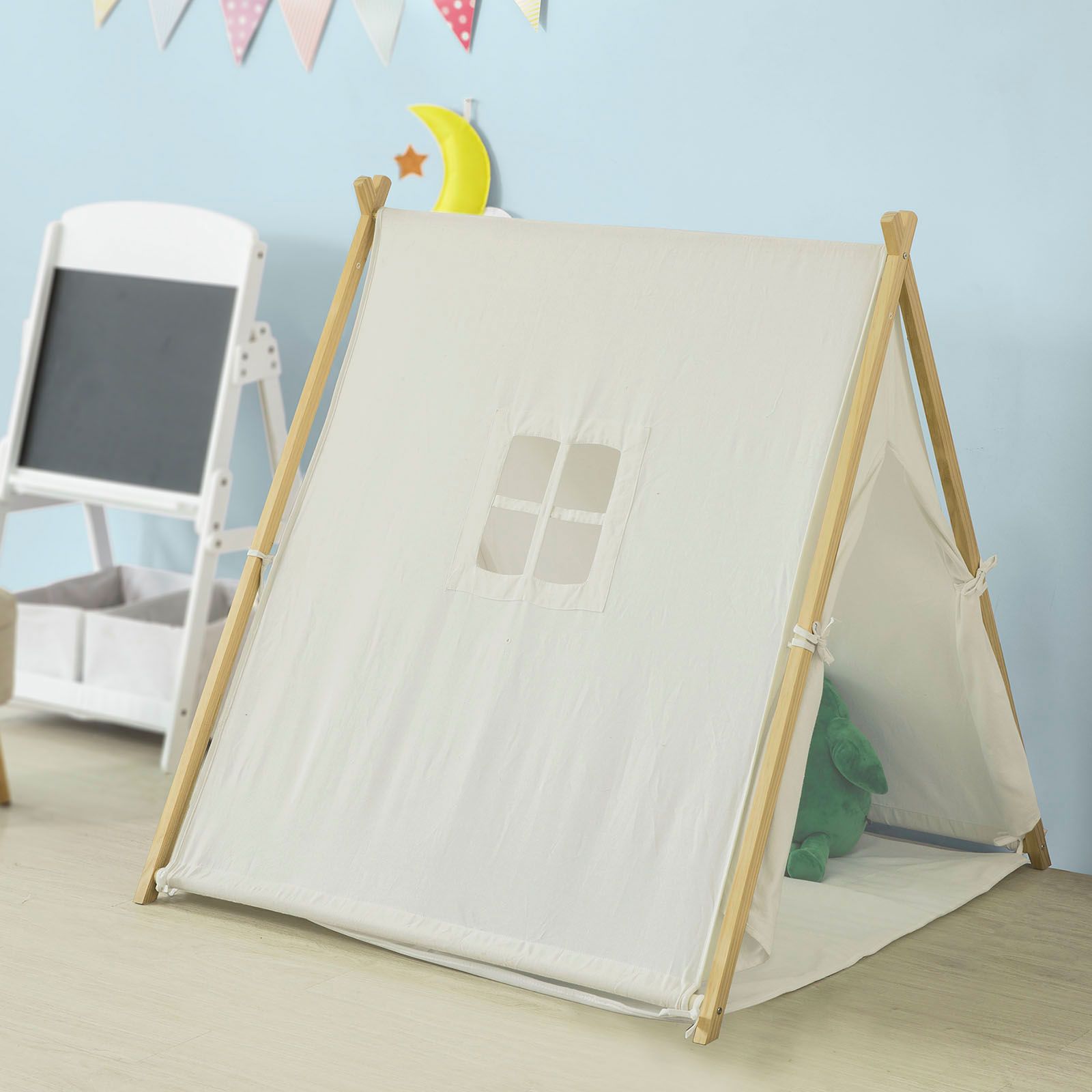 Sobuy Oss02 W Tipi Tente Enfant Pour Garcon Et Fille Avec Tapis De Sol Teepee Tente De Jeu Pour Enfants Rakuten