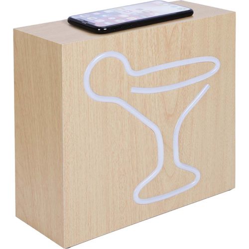Enceinte Bluetooth + Néon - Chargeur sans fil - 15 W Portée jusqu?à 10 mètres