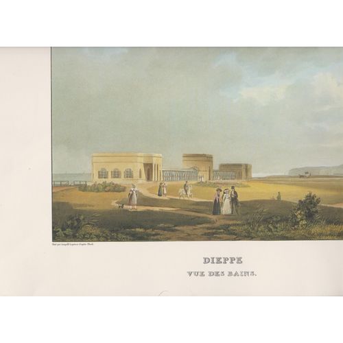 Gravure Dieppe Vue Des Bains